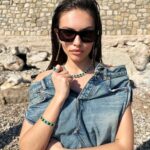 Thylane Blondeau Instagram - a lil sneak peek of what we shoot in Monaco 🥰 probably one of my favorite collection ! Can’t wait for you to see it this summer 💚 @apmmonaco Monaco , Monte-carlo