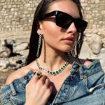 Thylane Blondeau Instagram - a lil sneak peek of what we shoot in Monaco 🥰 probably one of my favorite collection ! Can’t wait for you to see it this summer 💚 @apmmonaco Monaco , Monte-carlo