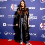 Thylane Blondeau Instagram - Thank you @nbaeurope had so much fun ❤️ #nbaparis Accor Arena