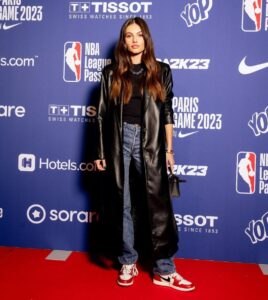 Thylane Blondeau Instagram - Thank you @nbaeurope had so much fun ❤️ #nbaparis Accor Arena