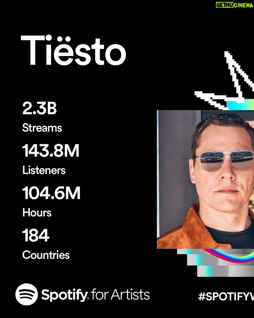 Tiësto Instagram - Thank you for an EPIC 2023 ! Can’t wait to party with you next year !!!