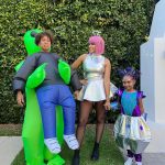 Tia Mowry Instagram - We had ourselves a little alien adventure last night! Tricked and treated with our friends all over the neighborhood, and Cree’s costume had me cracking up all night 🎃 Cairo and Kaavia knew exactly what treats they wanted - they were running the show 😂 Hope you had a great Halloween!