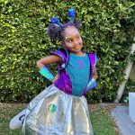 Tia Mowry Instagram - We had ourselves a little alien adventure last night! Tricked and treated with our friends all over the neighborhood, and Cree’s costume had me cracking up all night 🎃 Cairo and Kaavia knew exactly what treats they wanted - they were running the show 😂 Hope you had a great Halloween!