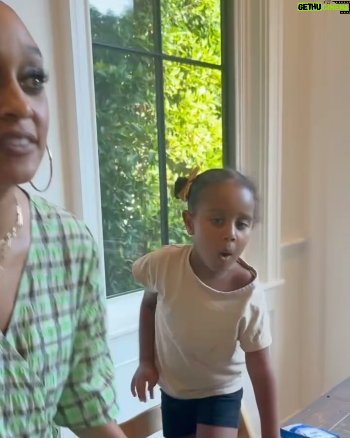 Tia Mowry Instagram - Cairo is my mini me! I saw this old picture of me and was shocked at how much it looked like Cairo 🥹 My twin fr! There is something deeply spiritual and profound about being able to look at my children and see little parts of myself, as well as see them both start to develop into their own personalities. Every day I am so blessed to have my little angels and watch them grow and thrive 🌱