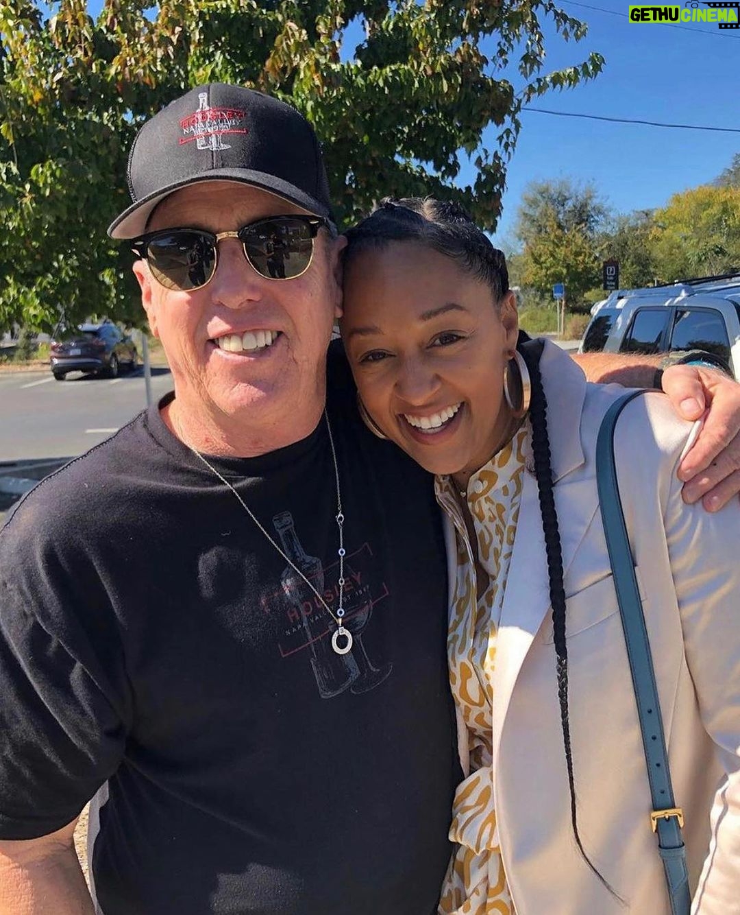 Tia Mowry Instagram - If you saw the prank I pulled on my dad last week, you’d know my dad does not play about me 😂 I feel so blessed to have an amazing girl dad. He's consistently been my protector and the one who's always in my corner, encouraging me to be a strong, confident woman. Over the years, I've cherished the unwavering love and support he's showered on me, whether it's in the context of work or family life. He's created a safe space where I can freely express myself and navigate any challenges life throws my way. Through him, I've learned invaluable lessons on what it means to be a supportive parent, and I aspire to be just as remarkable as him as I raise my own kids.