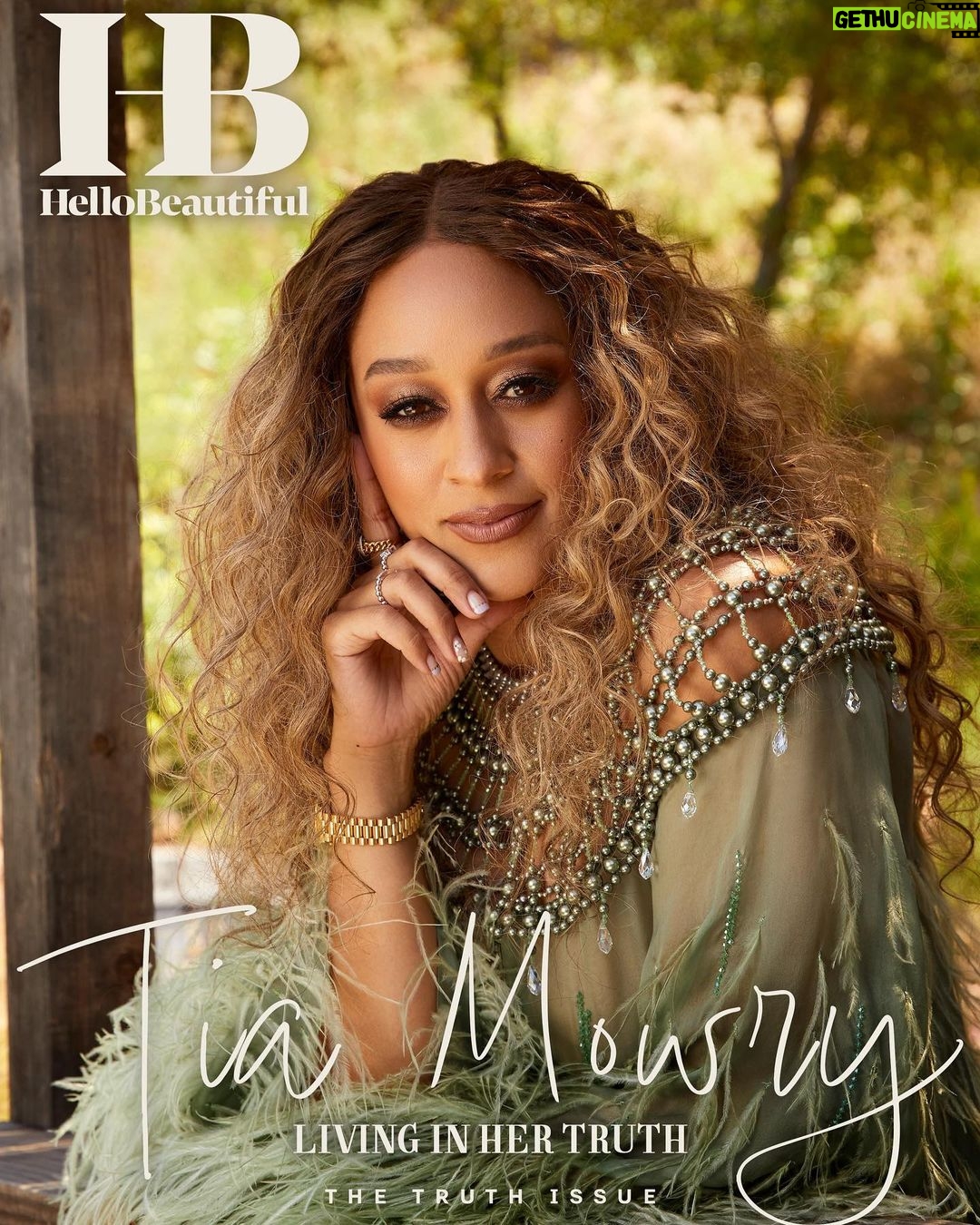 Tia Mowry Instagram - Tia Mowry is in her blessings era. The beloved actress, stylista, and @4ubytia businesswoman – opens up about her five-year journey through grieving, healing, and rediscovery in our June/July ‘Truth' issue. In the cover story, penned by @CoriMurray, Tia reveals, ‘I asked myself, 'Tia, are you happy?' And I said, I truly need to find my peace and my happiness. That’s when I went to therapy.” She adds, “I just started to begin to blossom, evolve, learn and grow. That was like the aha moment. The pivotal moment where I was like, you know what? It's time to really start living your truth.” Head to #HelloBeautiful.com for the full cover story! Talent: @TiaMowry Cover Story: @CoriMurray Photographer: @Michaelrowephoto SVP of Content: @AllieMcgev VP of Content: @k_westsavali Editorial Director: @Shamika_Sanders Digi Tech: @dillonpadgettephoto Photo Assistant: @bnickleberry Wardrobe: @judystylexo Hair: @n_ovationstyles Makeup: @antonmakeup BTS Video: @simmscity @sunsetsandmelodees Creative Director: @jbthegawd Production: @theoraclemedia @forevermylangley