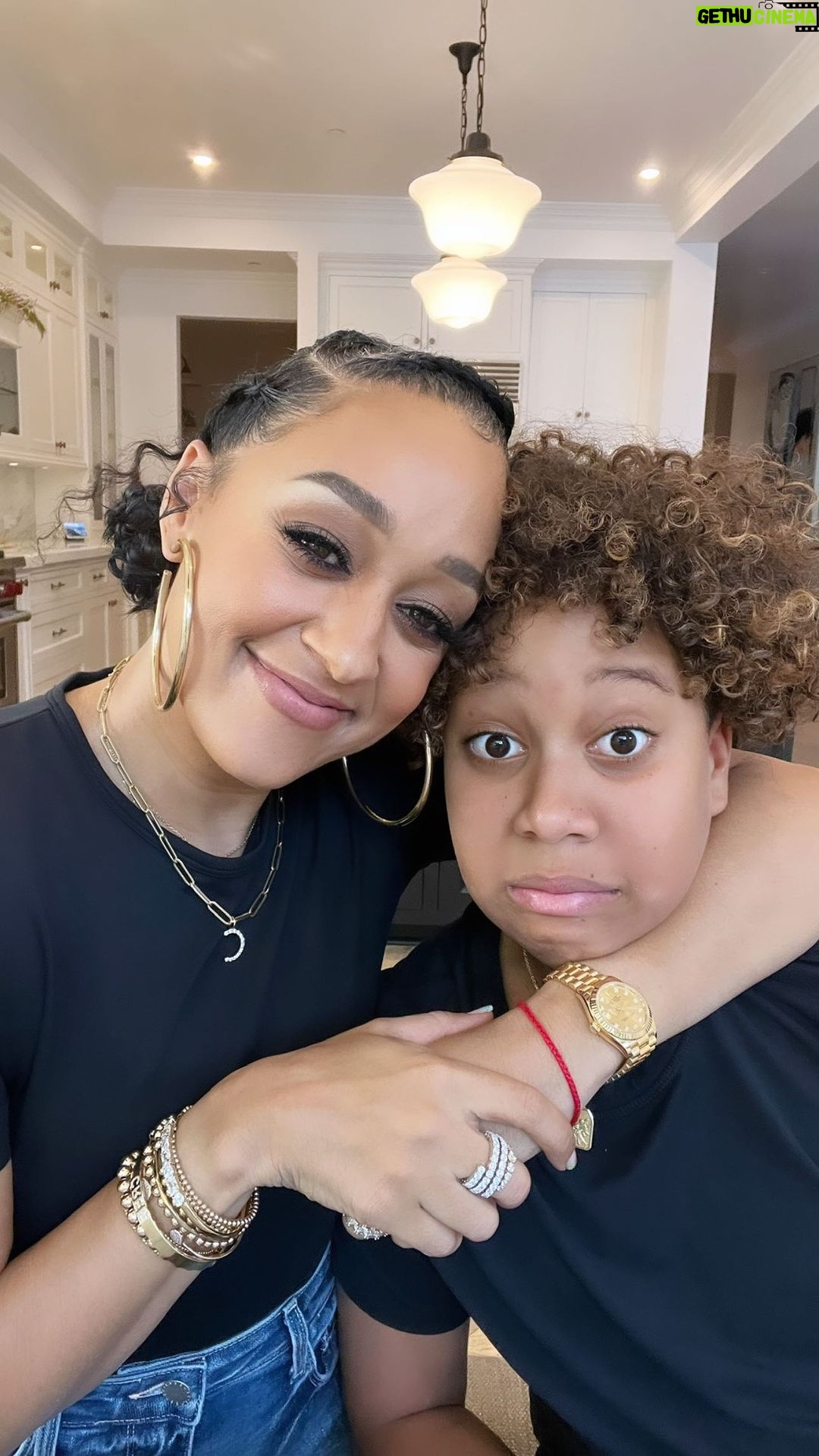 Tia Mowry Instagram - He’s been laughing a little too hard at my jokes lately…