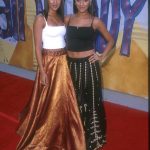 Tia Mowry Instagram - Take two on a trip down memory lane of me and @tameramowrytwo iconic 90’s red carpet looks 💅🏽Fashion is so cyclical, like the leather trench coats, the long skirts, the capris! I feel like I see outfits that are similar all the time on ig nowadays 😂 But I gotta know, which outfits are your favorite 👀