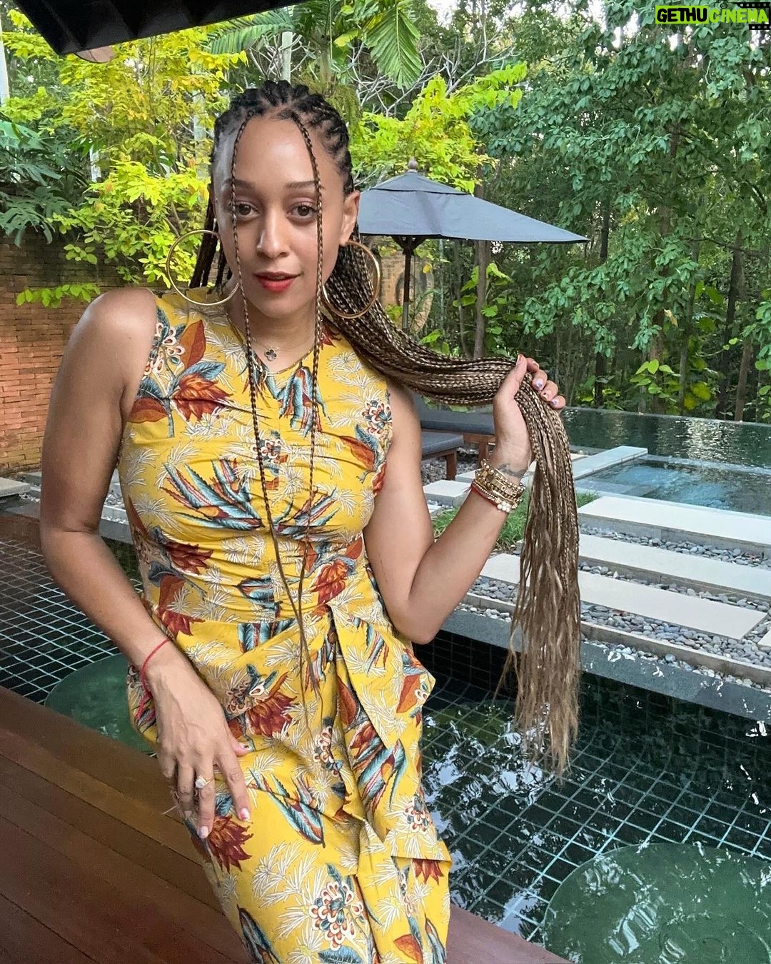 Tia Mowry Instagram - At times, I find myself caught up in the whirlwind of life, especially when juggling responsibilities and caring for my children. The constant pursuit of life’s markers of success have definitely affected me, making me truly appreciate the opportunity to hit pause during my time in Thailand. I immersed myself in self-reflection, connected with nature, embraced a new culture, and cherished moments with my family. Sharing this experience and journey with my kids held special significance for me, as I aspire for them to maintain a perpetual curiosity about the world and nurture an explorative spirit. This trip served as a healing journey, allowing me to realign my priorities and delve into my fundamental purpose. The blessing of being able to do this soul-searching amidst the beauty of Thailand is something I hold dear, but I am committed to incorporating these practices of slowing down into my everyday life 💕