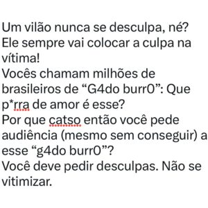 Tiago Pavinatto Instagram - À uma dissimulada @ElaineKeller , que acabou de chamar as suas vítimas de agressoras.