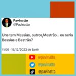 Tiago Pavinatto Instagram - Dúvidas legítimas sobre mensageiros. São Paulo, Brazil