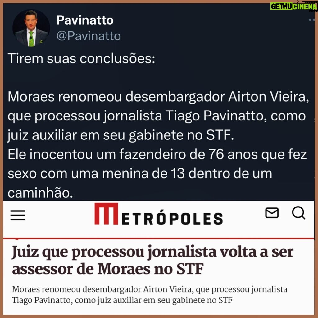 Tiago Pavinatto Instagram - Adivinha quem vai ser condenado? São Paulo, Brazil