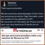 Tiago Pavinatto Instagram – Adivinha quem vai ser condenado? São Paulo, Brazil