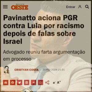 Tiago Pavinatto Instagram - ΛΠΤΙSSΙθΠΙSMθ é modalidade de ΛΠΤΙSSΕMITΙSMθ, que nada mais é do que RΑCΙSΜθ… que e CRΙΜΣ.