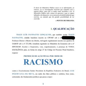Tiago Pavinatto Instagram - ΛΠΤΙSSΙθΠΙSMθ é modalidade de ΛΠΤΙSSΕMITΙSMθ, que nada mais é do que RΑCΙSΜθ… que e CRΙΜΣ.