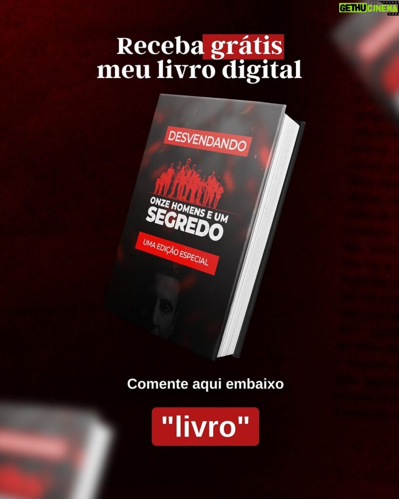Tiago Pavinatto Instagram - Comente “livro” e receba gratuitamente meu novo livro digital Onze Homens e um Segredo 👇🏼