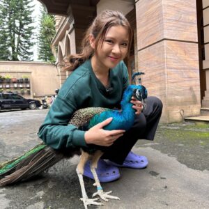 Tiara Andini Instagram - Caper banget ekornya dimekarin didepan aku🤣🫶🏻 dasar cipcip merak jantan gumush