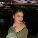 Tiara Andini Instagram - Gaakan pernah mau usai sama sunset di Bali ☹️🫶🏻 . . . 📸: @fawzypadly 💄 : @vs_makeupstudio @gracesusan.ck 👗 : @faberyfab