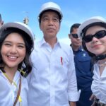 Tiara Andini Instagram - bersama Bapak Presiden @jokowi yang sedang menatap masa depan cerah di IKN 🤩🫶🏻 Ibu Kota Negara Indonesia