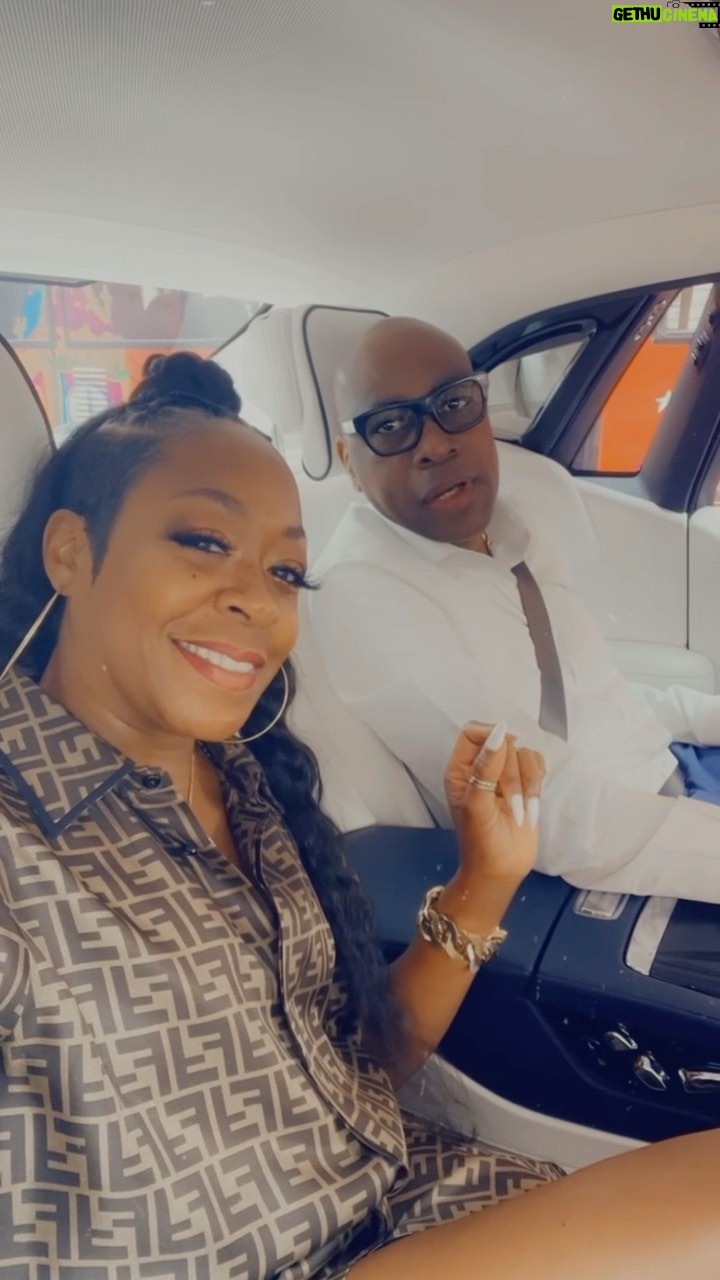 Tichina Arnold Instagram - On the way with my boy @rickeyrollsroyce to see the unveiling of @rollsroycecars Very 1st #ElectricCar for 2024 #SPECTRE London, England. Yay! Can’t Wait…