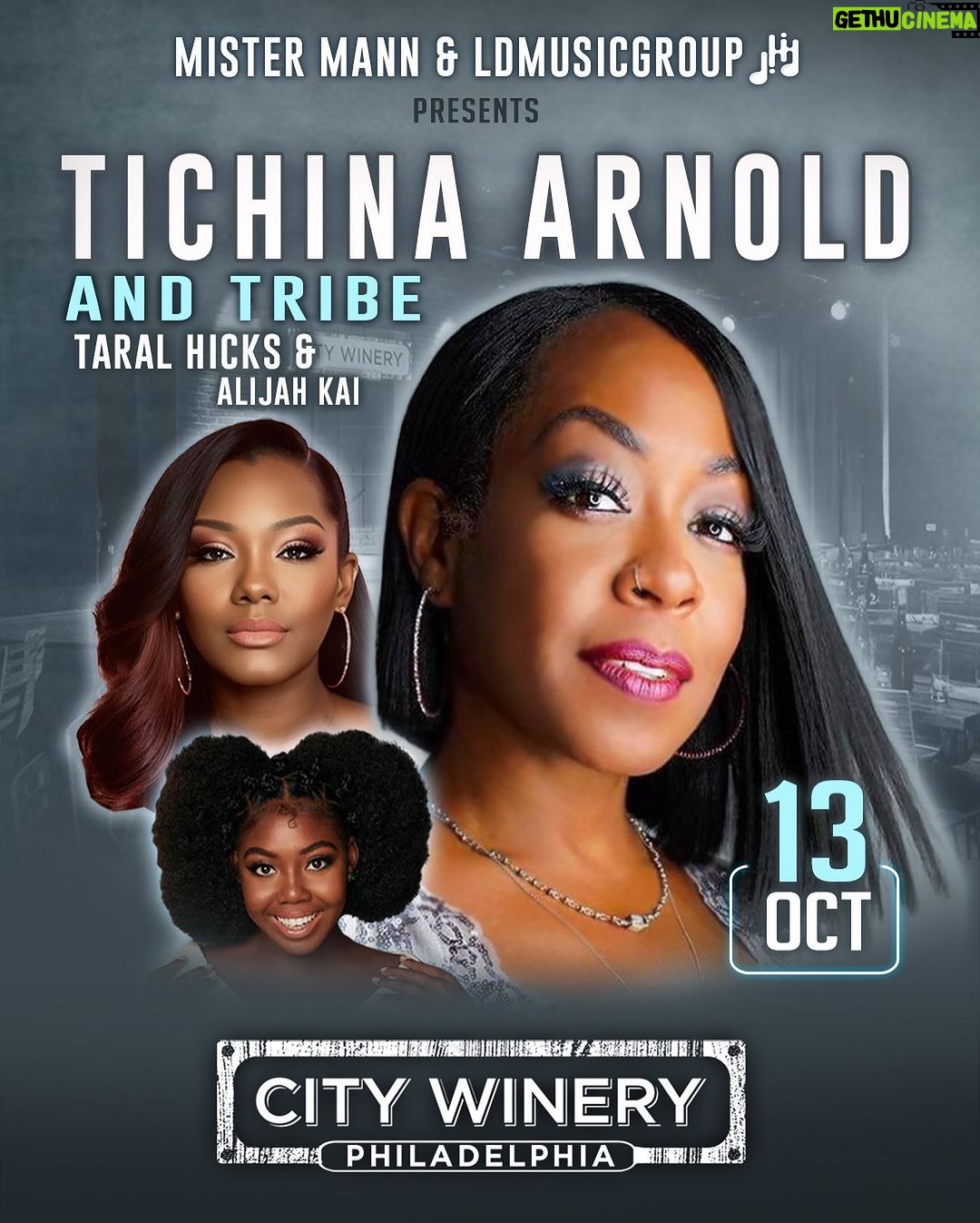 Tichina Arnold Instagram - Philly!! We're coming to you LIVE in person at the @CityWineryPhil on October 13th. That's right– @TichinaArnold, @sheisTaralHicksDawson, @AlijahKai and more live on stage. Click the link in my bio to grab your tickets today! Hurry before they sell out… City Winery Philadelphia