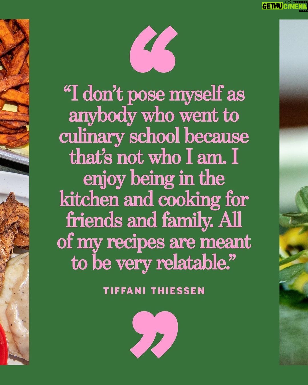 Tiffani Thiessen Instagram - Had a great time walking down memory lane with this one 💚 Thank you @latimesfood @jenn_harris_ #repost