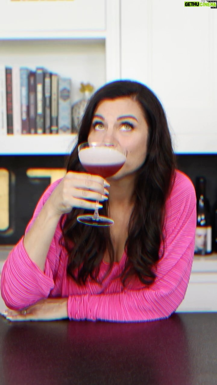 Tiffani Thiessen Instagram - The Pink Lady. This easy cocktail is suitable for your next girls’ night in, not suitable for white couches or rugs. Don’t say I didn’t warn you. Recipe in #HereWeGoAgain 💖