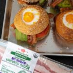 Tiffani Thiessen Instagram - My “Egg-in-a-hole Breakfast Sandwich is on for this rainy weekend. A breakfast that can also be served as lunch. Head to the #linkinbio for the #recipe for this family pleaser. @applegate #feelgood #pro