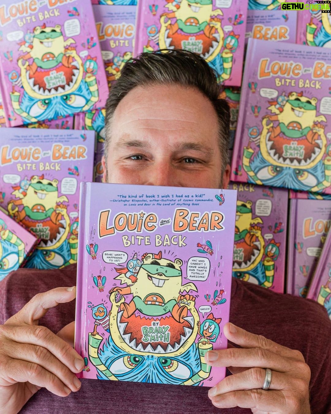 Tiffani Thiessen Instagram - We all need a little sunshine and some smiles in our life and this man of mine brings it. š Happy Pub Day babe! Could not be more proud of all that you have accomplished and the creation of #LouieandBear is one of them. Iāve seen how hard you have worked on these books and it shows. You have created a fun, silly, magical world for kids to escape to when they read. āLouie and Bear- Bite Backā is out today everyone. Itās the second book in a series that is truly special and creatively imaginative. ā¤ļø#linkinbio