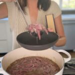Tiffani Thiessen Instagram - My Ham Hock & Bean Stew with a good book when it’s cold and rainy out is all anyone really needs. Am I right? #recipe in #pullupachair