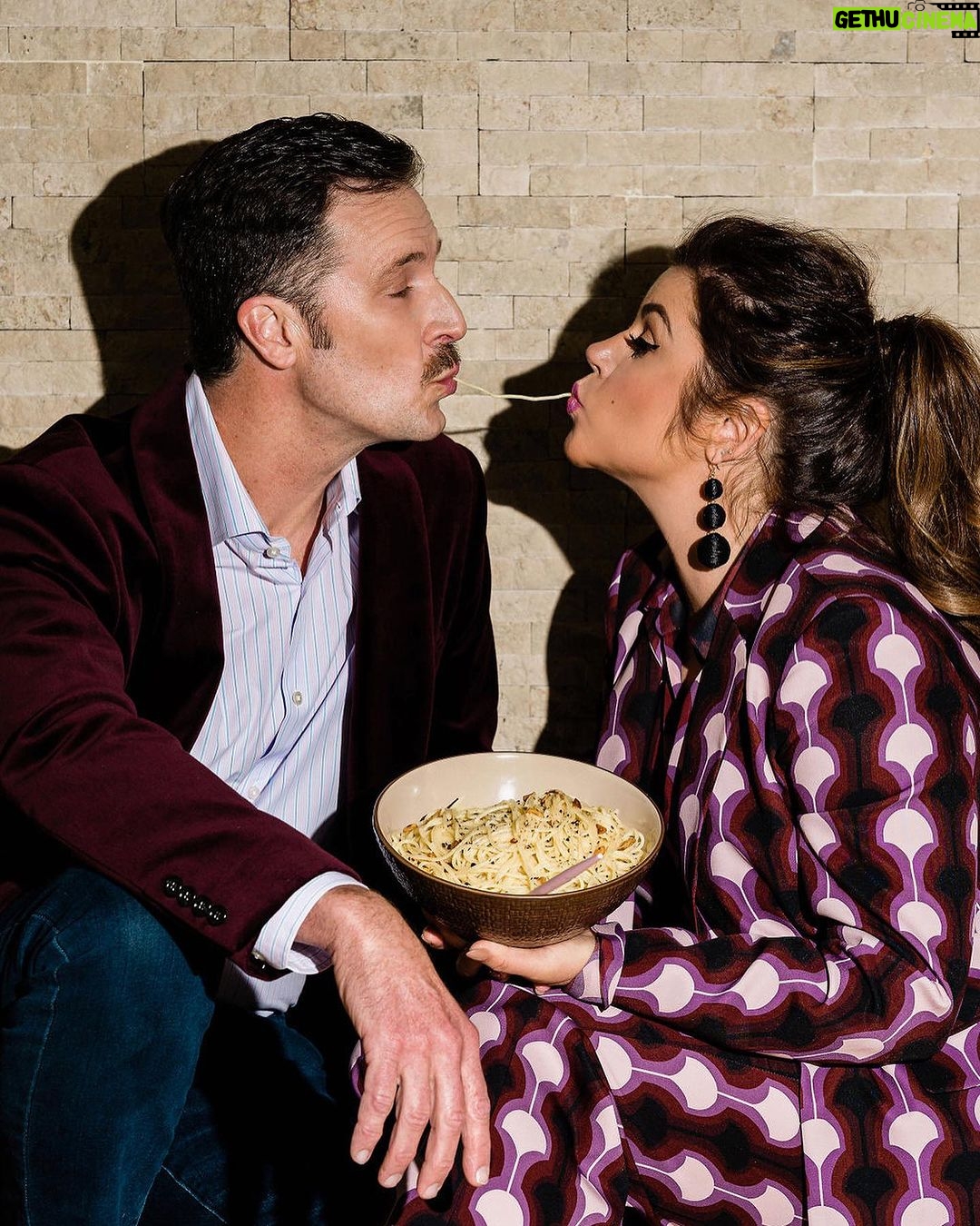 Tiffani Thiessen Instagram - Cacio e Pepe kisses for #NationalPastaDay. One of the easiest recipes in my cookbook, Here We Go Again!