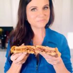 Tiffani Thiessen Instagram - Beet Patty Melt. If you’re not a fan of beets, let me change your mind with this recipe. This classic sandwich with a twist is also perfect for your vegetarian friends. Recipe in #HereWeGoAgain!
