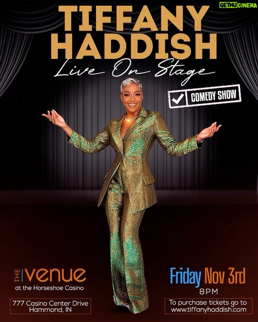 Tiffany Haddish Instagram - It’s going down this week in Windsor, Ontario at Caesars on Thursday and then Friday I will be In Hammond, Indiana at the Horseshoe Casino. Get your tickets at TiffanyHaddish.com