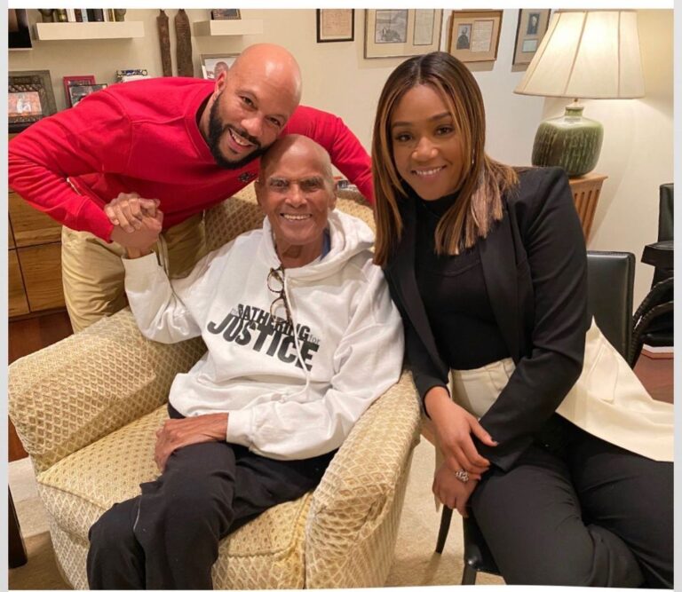 Tiffany Haddish Instagram - Rest in peace King Harry Belafonte. I am so honored and Grateful that I got to sit at your feet and learn from you.