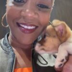 Tiffany Haddish Instagram - I did a show last night and @sgar_md brought some puppies that need a home to the show. They call it puppy therapy It was great and if this was the end of the tour I would have took one home. Please check them out these puppies need loving families. #fullyloadedtour #sheready #bertkreischer #puppytherapy