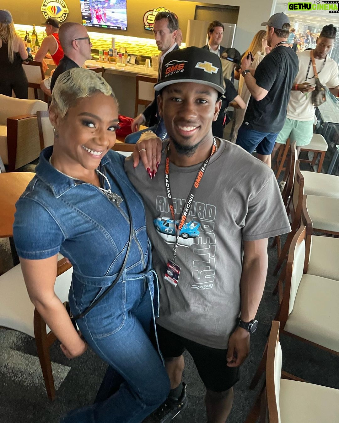 Tiffany Haddish - 126.1K Likes - I had so much fun today @nascar I met a lot of Good people and had a lot of Laughs. Thank you #Nascar for inviting me to be the honorary starter. Hair by : @hair4kicks Make-up by : @therealjaleah_