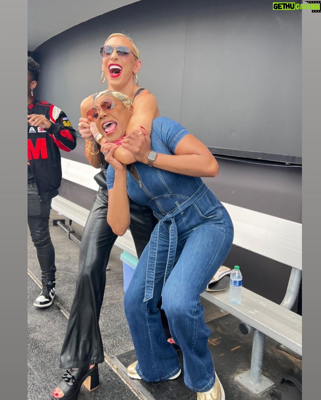 Tiffany Haddish - 126.1K Likes - I had so much fun today @nascar I met a lot of Good people and had a lot of Laughs. Thank you #Nascar for inviting me to be the honorary starter. Hair by : @hair4kicks Make-up by : @therealjaleah_