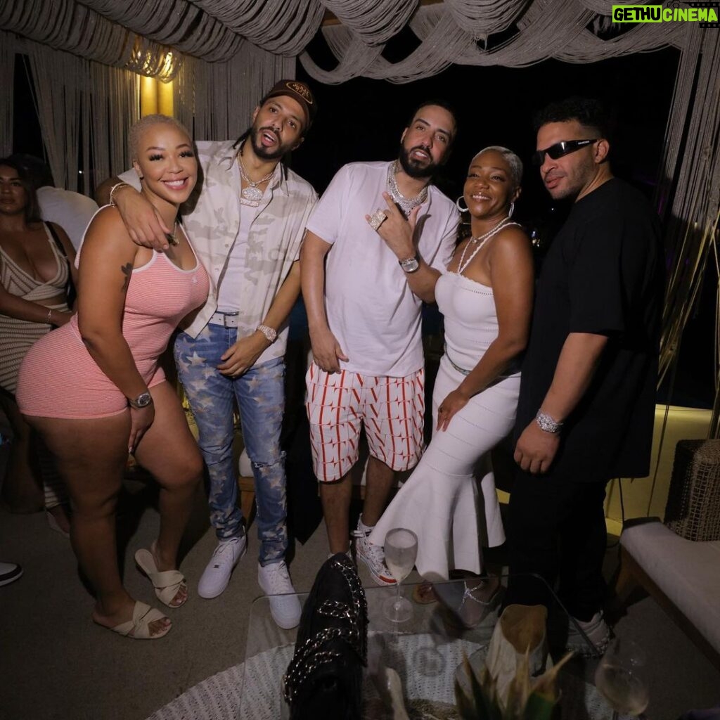 Tiffany Haddish Instagram - We out here in Mykonos have Good fun @frenchmontana just killed the stage. Happy Birthday @theonlyjasonlee now let party @duffey @thezakk