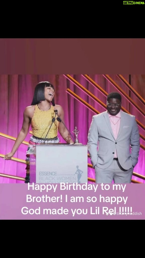 Tiffany Haddish Instagram - Happy birthday Bro I hope we have At least a hundred more Birthdays on this earth! Love @comedianlilrel