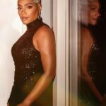 Tiffany Haddish Instagram - Last night was a lot of fun! Thank You @waymanandmicah for putting me in this fabulous @michaelkors dress, and Thank you @ernestocasillas @hair4kicks for making me look beautiful. Thank you to @mr_dadams for taking great pictures and a special Thank you goes out to the best wing woman ever @makeupbydionne Los Angeles, California
