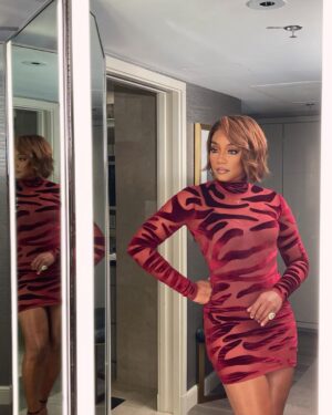 Tiffany Haddish Instagram - I am looking in the mirror and I know no one person can fulfill all my needs all the time, but at a minimum my long-term partners Need to be incredibly nurturing. What works best for me in a relationship is being with someone who makes me feel genuinely  cared for. Feeling safe and Loved gives me the security to embrace my full potential. It’s the energy that resonates with me in the most supportive way.. so the question is did I get some new D🍆? The answer is No. I Honestly can’t give all of this to a stranger that doesn’t Love me better than me. Thank you @laquan_smith for making a dress so beautiful I thought, I would just hook up with some random sexy dude it’s been a long time since I felt that sexy Thank you Glam team. #SHEWASREADY .