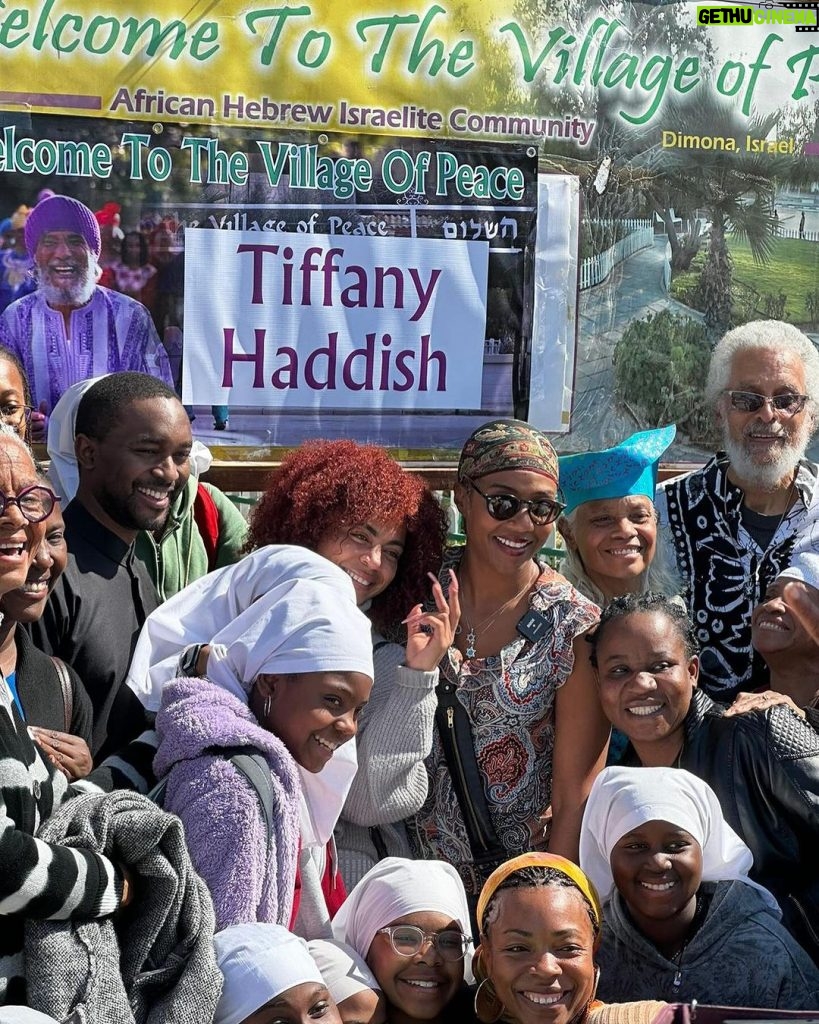 Tiffany Haddish Instagram - My time in Israel was very special. I met so many different types of people. These are the Black Hebrews that practice Judaism in the city of Dimona. I had the most fun with them. I learned so much from them. Their Passion, Resilience, Knowledge and Love is inspiring and infectious. #BlackpeopleliveinIsreal