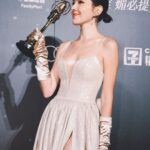 Tiffany Hsu Instagram - 謝謝金鐘58、謝謝評審 如夢似幻美好的夜晚 所有在我身旁支持的朋友 還有我最愛的家人 因為有你們 所以 我覺得我很幸福 因為有你們 每天睜開眼睛 無論還有多少辛苦 覺得都能戰鬥下去 謝謝《她和她的她》劇組工作夥伴們 因為你們 我才有機會站上台表達感謝 如芬姐、華文創、八大、四方四隅、製作人Sam,雅婷、郁芳姐、導演卓立、Netflix（謝謝你們對我的信任） 每一封訊息的祝福和恭喜 都在心裡烙下溫暖的痕跡 謝謝支持我的每一部戲每一個角色的你們 謝謝堅持不懈的自己 我是一個頑固的人 會繼續嘗試各種可能性 努力持續往前進 謝謝 我美麗的團隊 你們辛苦了🌟 @lynfang0408 @backstage__makeup @chuan518 @zestylingstudio @amyamy27470333 @BOBJIAN ❤️爺爺你知道我愛你❤️ 借三立新聞網的照片，謝謝🙏