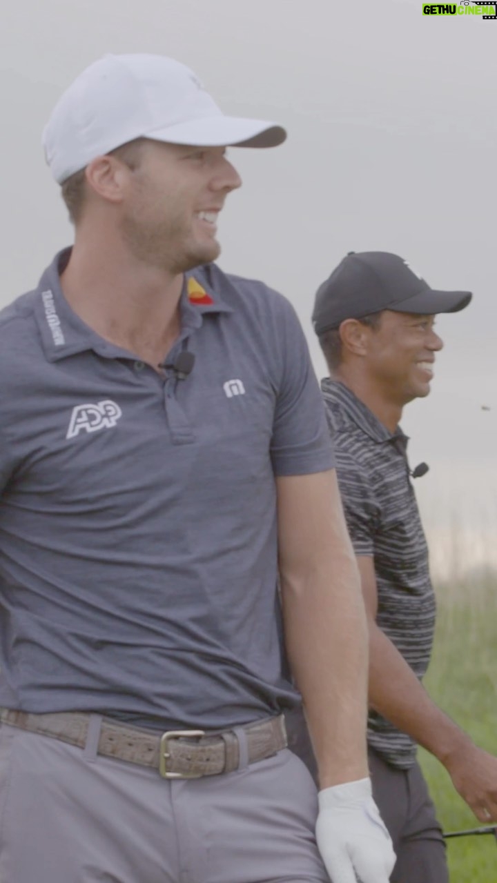 Tiger Woods Instagram - @tigerwoods and @samburns66 had some fun putting on an exhibition for our guests at #NEXUSCup