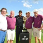 Tiger Woods Instagram – Congrats to the winners of #NEXUSCup! Thank you to NEXUS, all of our guests, the Tour players and caddies who came out to support this year’s event benefitting @tgrfound.