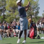 Tiger Woods Instagram – @tigerwoods and @collin_morikawa put on a show for our guests today during their golf exhibition at #TigerJam