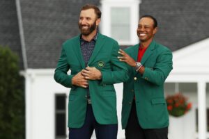 Tiger Woods Instagram - Looks like we’re having sandwiches for next year’s champions dinner! Congrats @djohnsonpga and welcome to the club.