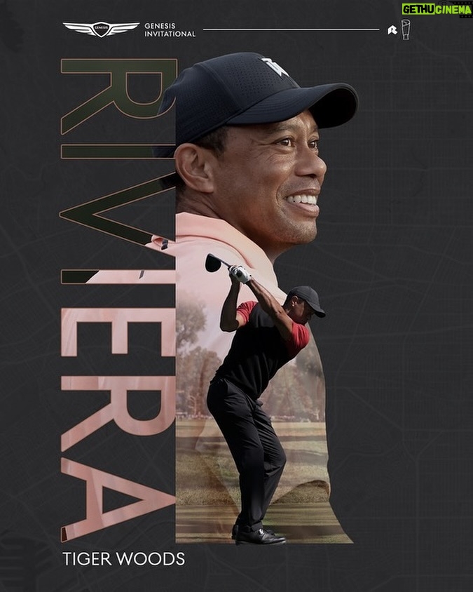 Tiger Woods Instagram - Excited to be a playing host next week @thegenesisinv