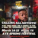 Timbaland Instagram - 🔥🔥TAP IN! Only a few slots left 🎟️I’m looking for the best artists in Austin TX during SXSW to play their music for me for a chance to win your own Room 757 Performance Video with the For artists interested, link in my bio.