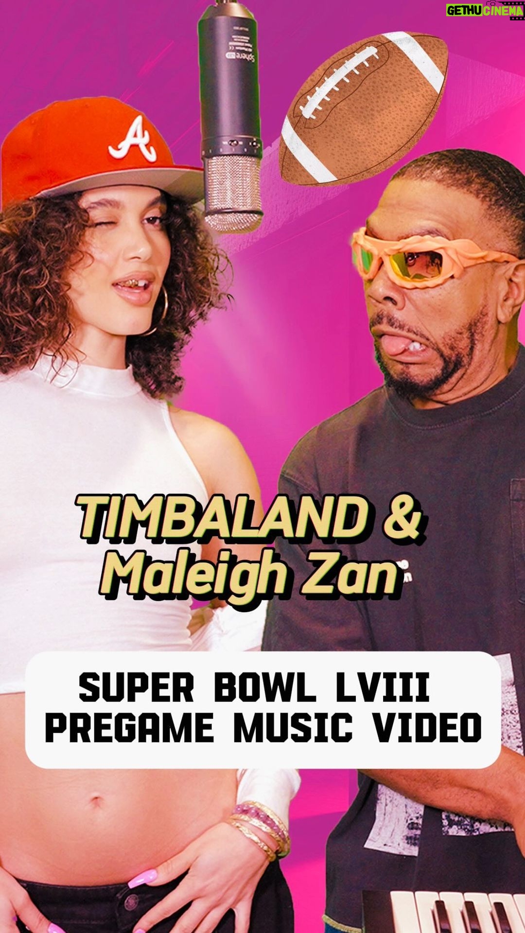 Timbaland Instagram - 🤯👀 My version of a Super Bowl LVIII Pre Game Performance Powered by @maleighzan PU$H @lightenergylabs 🎬